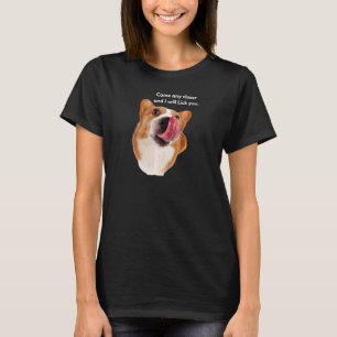 Camiseta As Mulheres Corgi Raça De Cachorro Chegam Mais Per