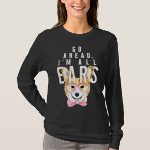 Camiseta As Mulheres Corgi Vão Em Frente A Todos Os Óculos