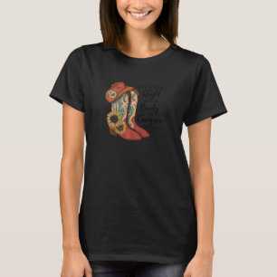 Camiseta As Mulheres Dão A Uma Rapariga O Par Certo Das Bot