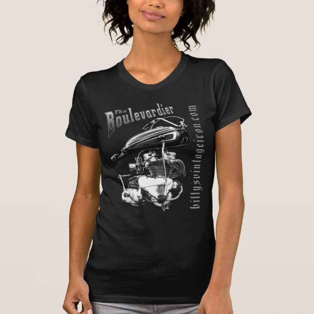 Camiseta As mulheres de Boulevardier B & de W (Frente)