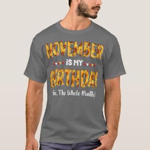 Camiseta As Mulheres De Girassol Novembro É Meu Escorpião D