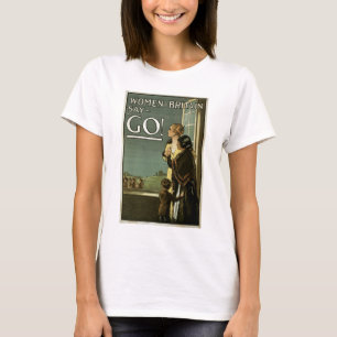 Camiseta As mulheres de Grâ Bretanha dizem VÃO!