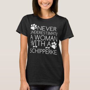 Camiseta As Mulheres De Schipperke Cão Cachorro Amante Cã
