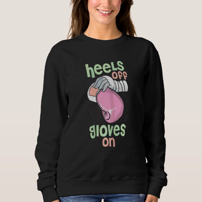 Camiseta As Mulheres Desligam Luvas No Boxing (Frente)