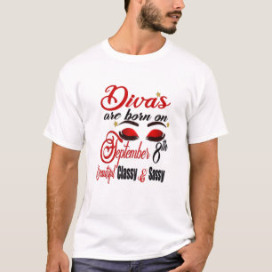 Camiseta As Mulheres Divas Estão Nasceres No Nascimento Vi