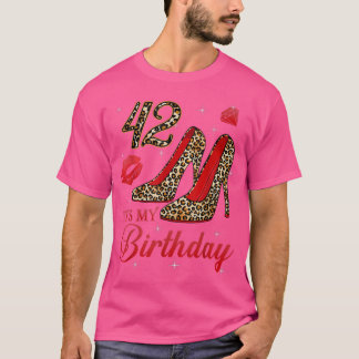 Camiseta As mulheres é o meu 42º Leopardo Altas Alcanças Fe