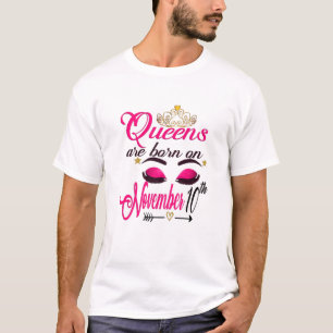 Camiseta As Mulheres Em Filas Bonitas São Nasceres Em 10 De