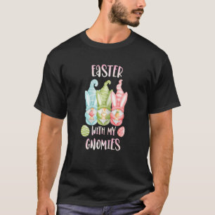 Camiseta As Mulheres Engraçadas Gnomo De Ovo De Páscoa Engr