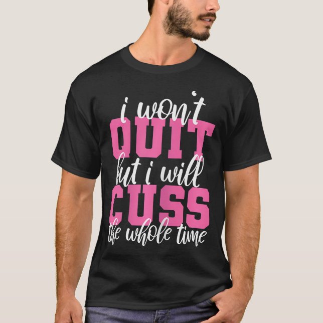 Camiseta As Mulheres Engraçadas Malhações De Ginástica Eu N (Frente)