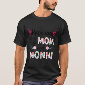 Camiseta As Mulheres Felicidade É Ser Mãe E Flo Não-Justo