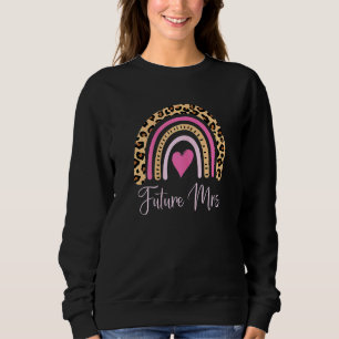 Camiseta As Mulheres Futuro A Sra. Leopard Rainbow Logo Ser