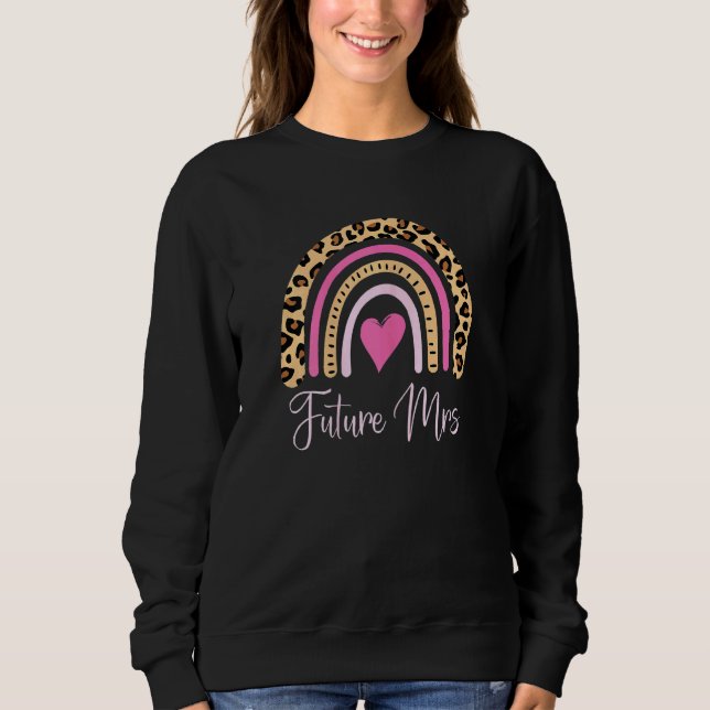 Camiseta As Mulheres Futuro A Sra. Leopard Rainbow Logo Ser (Frente)