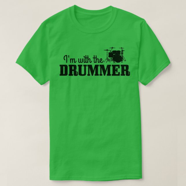 Camiseta As Mulheres Im Com O Drummer Drummer Drummer (Frente do Design)