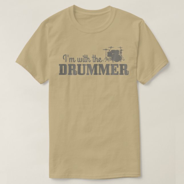 Camiseta As Mulheres Im Com O Drummer Drummer Drummer (Frente do Design)