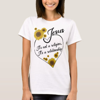 Camiseta As Mulheres Jesus Não É Uma Religião É Uma Relação