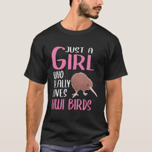 Camiseta As Mulheres Kiwi Bird Deram Apenas Uma Menina Que