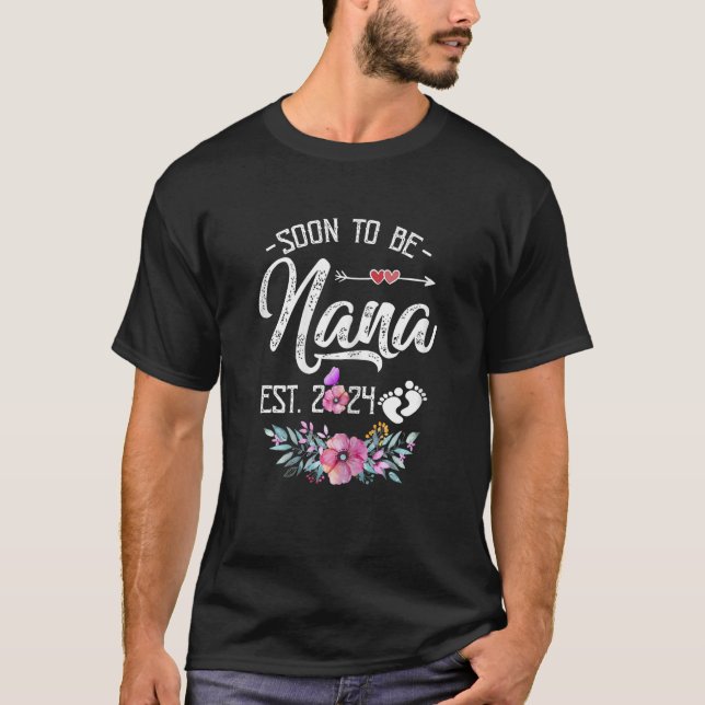 Camiseta As mulheres logo serão o Dia de as mães Nana 2024  (Frente)