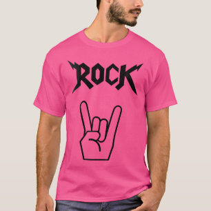 Camiseta As Mulheres Mão Chifres Legal Banda Rock E Roll He