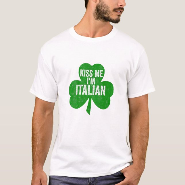 Camiseta As mulheres me beijam. Sou italiano Engraçado São  (Frente)