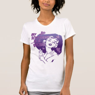 CAMISETA AS MULHERES ' MEU NAMORADO DE S SÃO VIKING