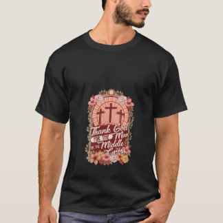 Camiseta As Mulheres Obrigados Deus Pelo Homem Na Cruz Médi