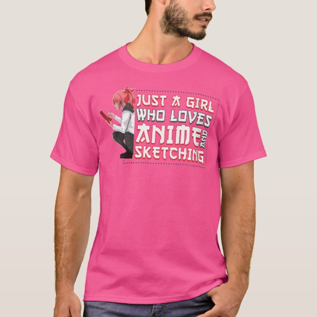 Camiseta As Mulheres Otaku Weeb São Apenas Uma Menina Que A (Frente)