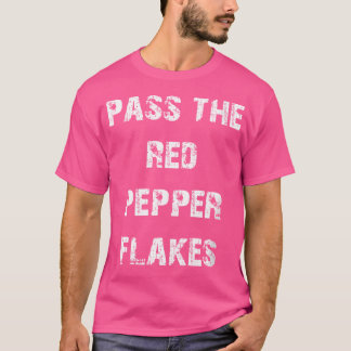 Camiseta As Mulheres Passam Os Flocos Do Pepper Vermelho
