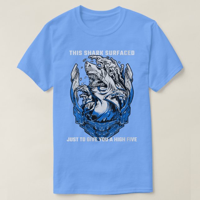 Camiseta As Mulheres Que Dizem Que Este Tubarão Surgiu Apen (Frente do Design)