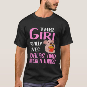 Camiseta As Mulheres Que Essa Menina Ama Koalas E Frango W