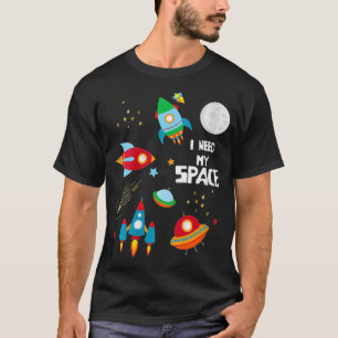 Camiseta As mulheres que preciso da minha ciência espacial 