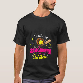 Camiseta As mulheres que são minha neta lá fora softball