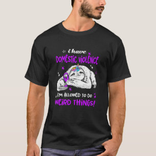 Camiseta As mulheres que tenho violência doméstica que poss