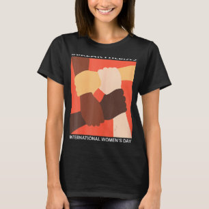 Camiseta As mulheres quebram o viés no Dia Internacional da