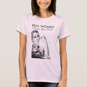 Camiseta As mulheres reais escolhem Ron Paul