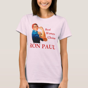Camiseta As mulheres reais escolhem Ron Paul