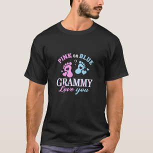 Camiseta As Mulheres Rosa Ou Blue Grammy Te Ama Sexo De Beb