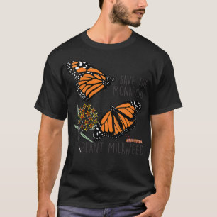 Camiseta As Mulheres Salvem Os Monarcas Plantam Um Pouco En