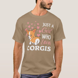 Camiseta As mulheres são apenas uma garota que ama Corgis L