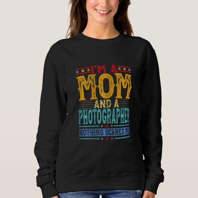 Camiseta As mulheres se afogam, sou mãe e fotógrafo Mo (Frente)