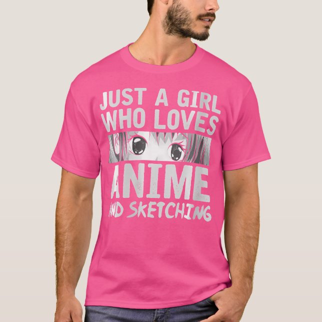 Camiseta As Mulheres Só Adoram Animes E Desenham K (Frente)