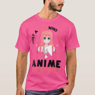 Camiseta As Mulheres Só Adoram Animes E Esboços