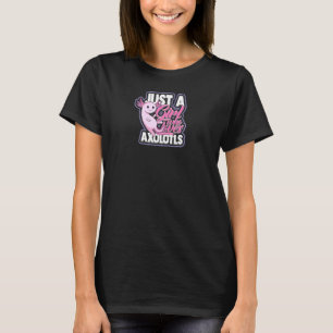 Camiseta As Mulheres Só Adoram Axoltols Cute Axolotl