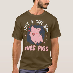Camiseta As Mulheres Só Adoram Design De Porcos Para Cão L