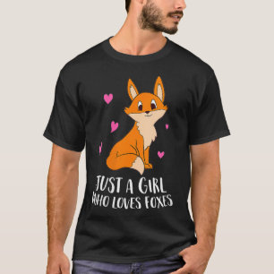 Camiseta As Mulheres Só Adoram Um Raposa Bonita Para Menina