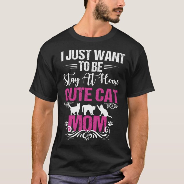 Camiseta As mulheres só querem ficar em casa, mãe (Frente)