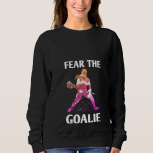 Camiseta As Mulheres Temem A Mulher Goalie Lacrosse Pensa E