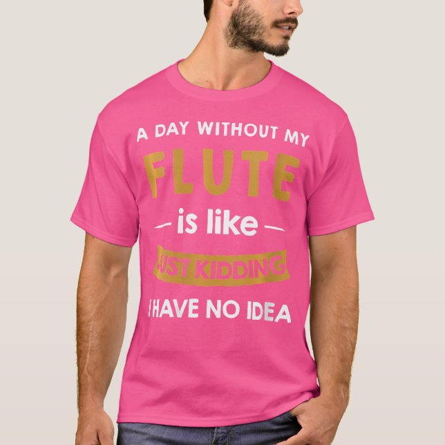 Camiseta As Mulheres Um Dia Sem Flauta É Como Brincar Fl (Frente)