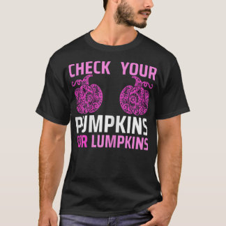Camiseta As Mulheres Verificam Os Pumpkins Para Os Pumpkins