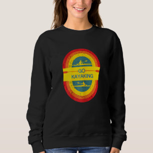 Camiseta As Mulheres Vintage Retro Ir Kayaking Love Kayak