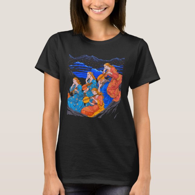 Camiseta As Musas Deusas da Mitologia Grega da Arte (Frente)